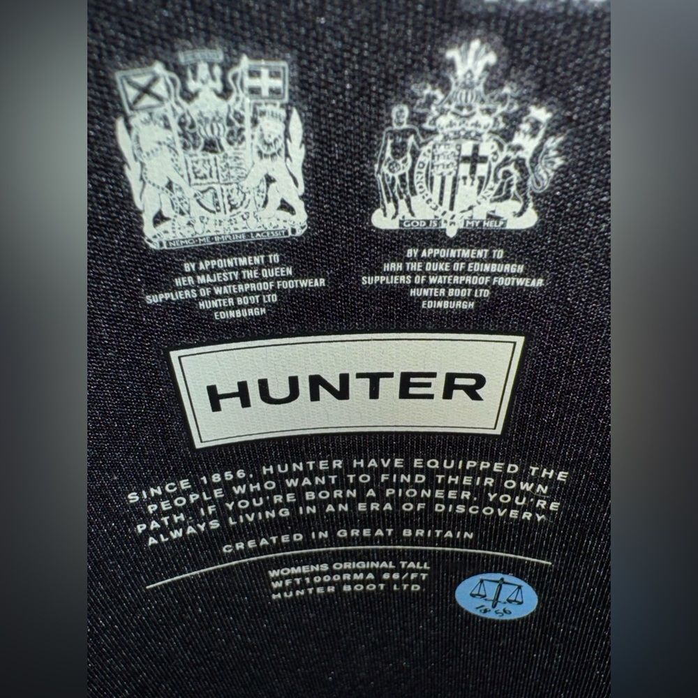 Hunter Original Back Adjustable Buckle Strap Black Pull On Rain Boots. 7. - Picture 8 of 8